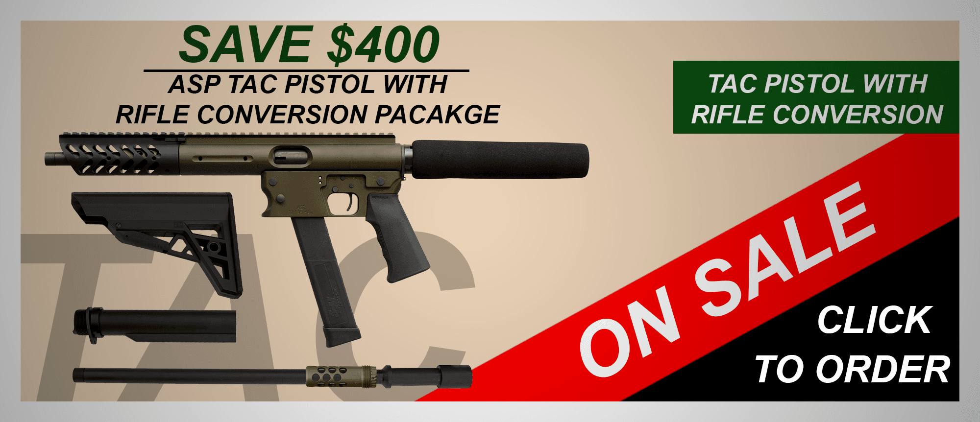 Pistol/rifle package